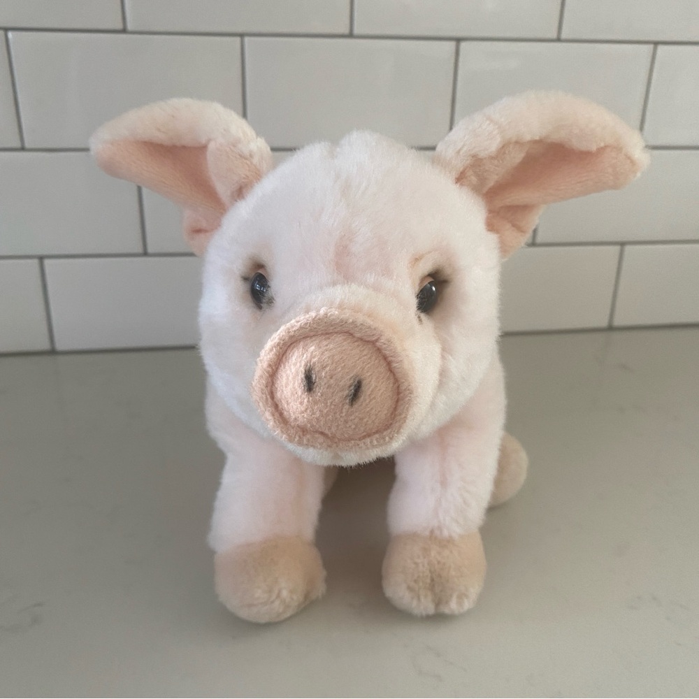 GANZ Soft Plush Toy - Light Pink Stuffed Animal Piggy